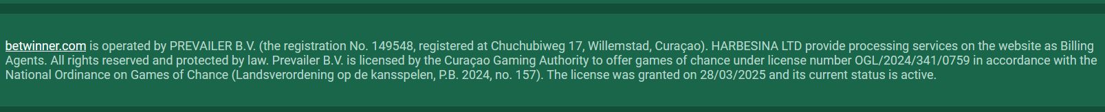 Платежи Betwinner крипта США