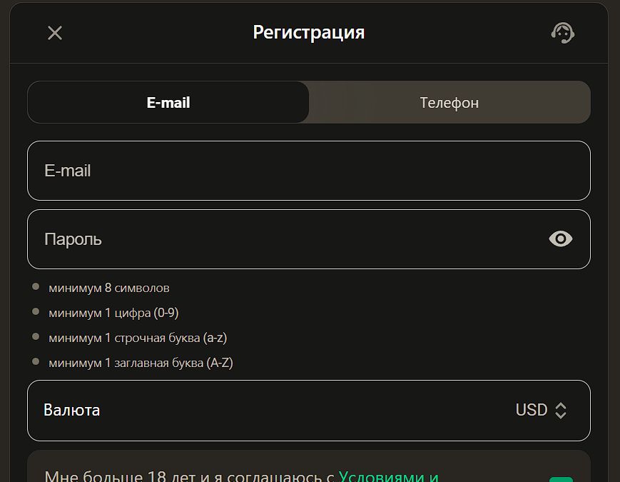 Зеркало Parimatch США